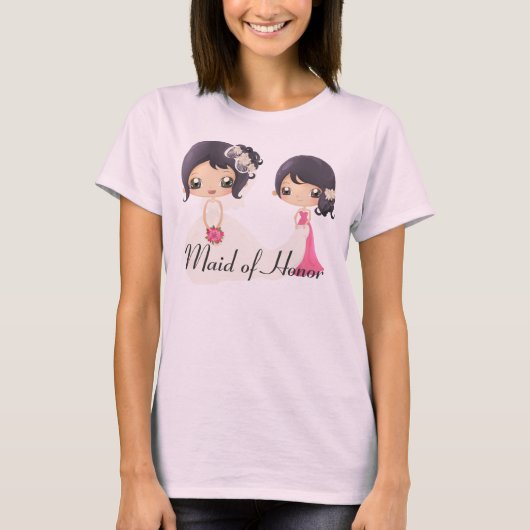 Bride en Maid of Honor T-shirt (Voorkant)