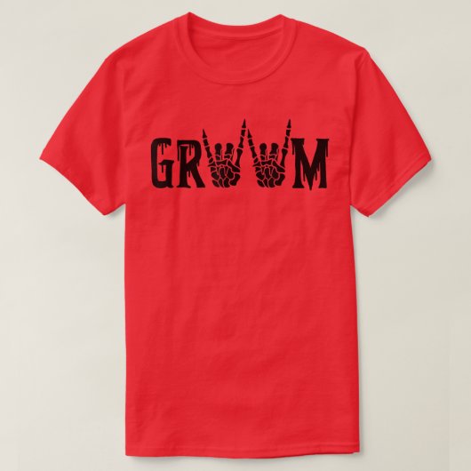 Bride en or Groom Engaged Halloween Wedding Funny T-shirt (Design voorkant)