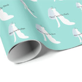 Bride en Veil hier zijn de leden van de Bride Part Cadeaupapier (Rol Hoek)