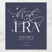 Bride Era Bruiloft Feest Fles Sticker (Enkel label)