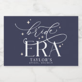 Bride Era Vrijgezellenfeest Mini Champagne Fles Sparkling Wijnetiket (Enkel label)