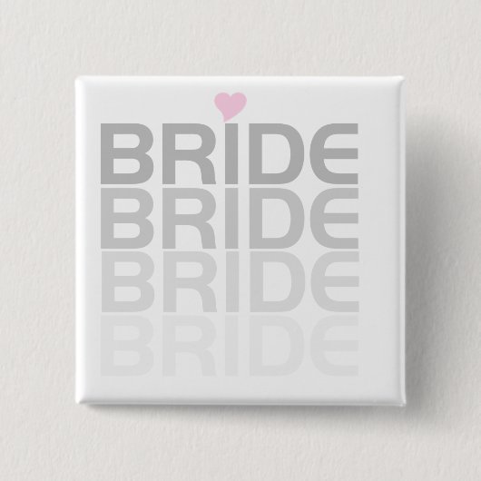 Bride Fade Tshirts en Gifts Vierkante Button 5,1 Cm (Voorkant)
