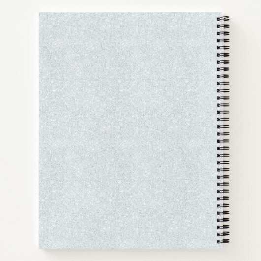 BRIDE Faux Glitter Varsity Engagement Bridal Notitieboek (Achterkant)