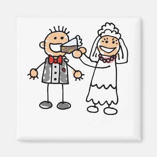 Bride Feeds Groom Magneet (Voorkant)