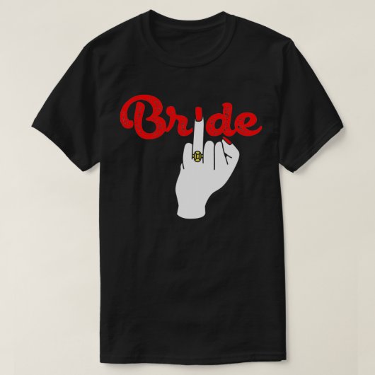 Bride Finger Diamond Ring T-shirt (Design voorkant)