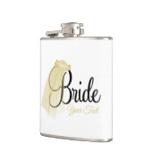 Bride Flask, 6 oz. Heupfles (Links)
