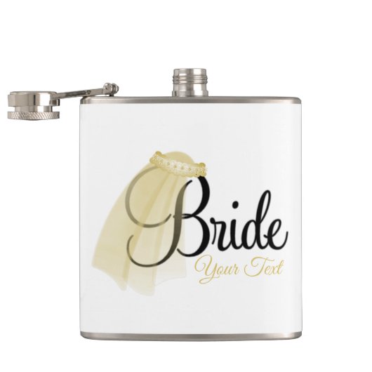 Bride Flask, 6 oz. Heupfles (Geopend)