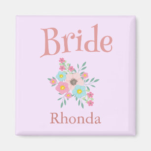 Bride Floral Beauful Magneet