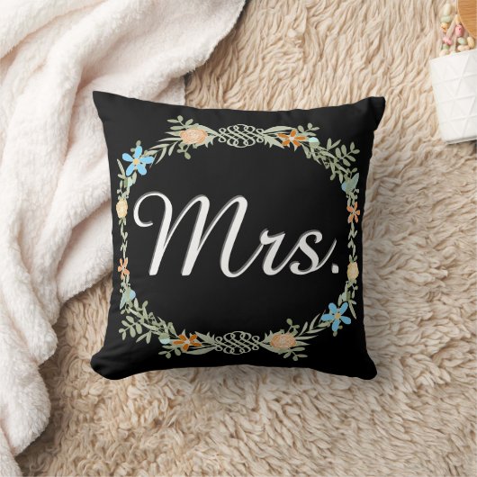 Bride  Floral Garland Sierkussen (Deken)