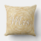 Bride  Floral Garland Sierkussen (Voorkant)