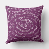 Bride  Floral Garland Sierkussen (Achterkant)