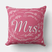 Bride  Floral Garland Sierkussen (Voorkant)