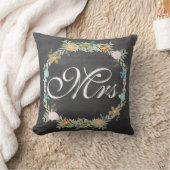 Bride  Floral Garland Sierkussen