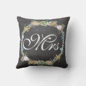 Bride  Floral Garland Sierkussen