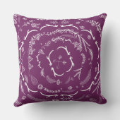 Bride  Floral Garland Sierkussen (Achterkant)