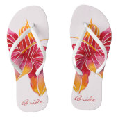 Bride Floral Hawaiian Teenslippers (Voetbed)