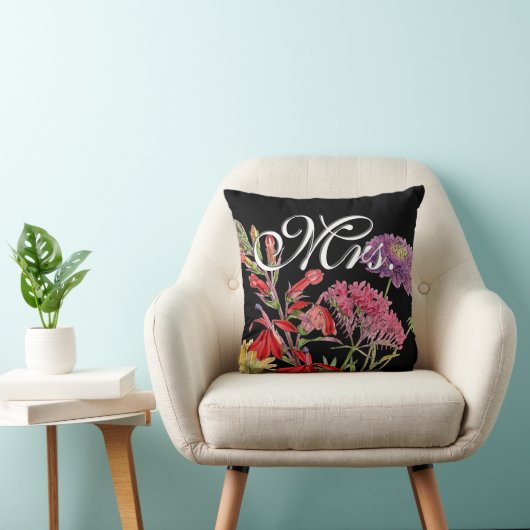 Bride Floral Red Pink Heirloom Floral Kussen (Stoel)