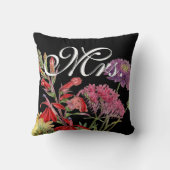Bride Floral Red Pink Heirloom Floral Kussen (Achterkant)