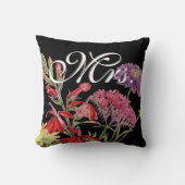 Bride Floral Red Pink Heirloom Floral Kussen (Voorkant)