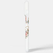 Bride Floral Watercolor iPhone Case (Achterkant / Links)