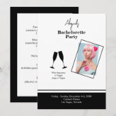 Bride foto B/W-doelbietachelorette in Kaart (Voorkant / Achterkant)