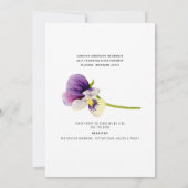 Bride Foto voor ze Vrijgezellenfeest Invitat loopt Kaart (Achterkant)