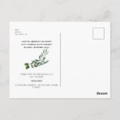 Bride Foto voor ze Vrijgezellenfeest loopt Briefkaart (Achterkant)