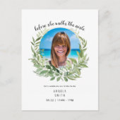 Bride Foto voor ze Vrijgezellenfeest loopt Briefkaart (Voorkant)