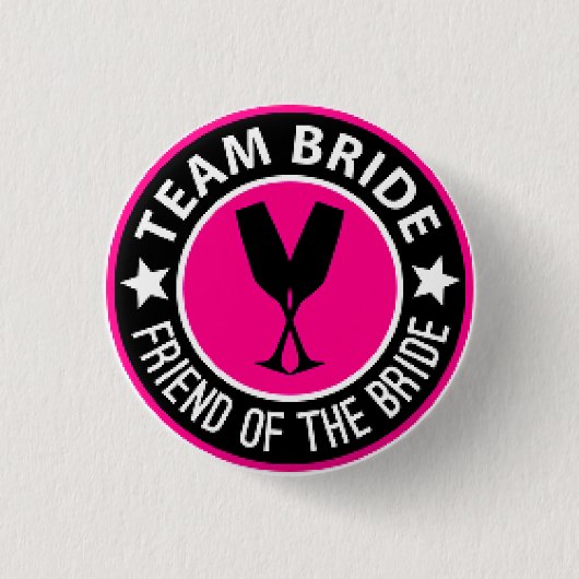 "Bride Friend"-Button Ronde Button 3,2 Cm (Voorkant)