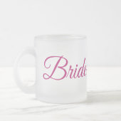 Bride Frosted Glass Mug Matglas Koffiemok (Links)