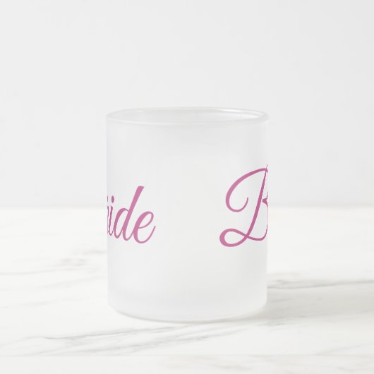 Bride Frosted Glass Mug Matglas Koffiemok (Center)