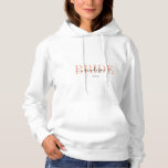 BRIDE! Gepersonaliseerd, bruid Hoodie<br><div class="desc">Gepersonaliseerde Vrouwen Hoodie Sweatshirt BRUID – Het perfecte cadeau voor alle bruiden! Dit gezellige,  zachte sweatshirt met capuchon is een statement voor alle moeders die hun familie koesteren. Wat maakt het echt bijzonder? De voorkant is voorzien van de gedurfde letters "BRIDE",  gepersonaliseerd met jouw naam en trouwdatum.</div>