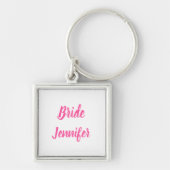 Bride Gift Custom Name Gifts Wedding Sleutelhanger (Voorkant)