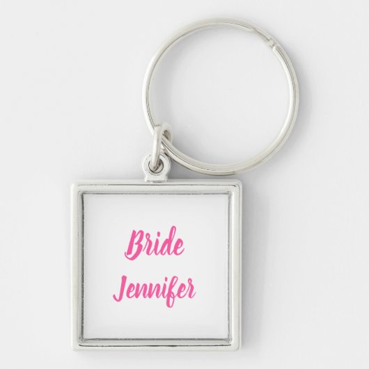 Bride Gift Custom Name Gifts Wedding Sleutelhanger (Voorkant)