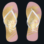 Bride Gifts Sandalen Elegant Goud en Zwart Design Teenslippers<br><div class="desc">Bruiloft bruids feestgeschenken Teenslippers. "Elegant goud en zwart" ontwerp. Tekst of niet naar tekst, dat is aan jou! Heerlijk om zelf te kopen en/of geweldige bruidsgeschenken of andere feestelijke gelegenheden! Geniet ervan!!! Personaliseer door tekst uit te wisselen. Kies uw favoriete lettertypestijl, -kleur en -grootte. Ontwerpelementen kunnen worden bewerkt (verplaatst, verkleind,...</div>