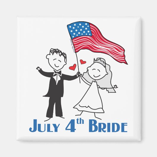 Bride Gifts van 4 juli Magneet (Voorkant)