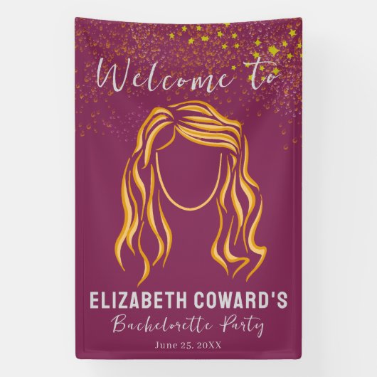 Bride Girl Bachelorette Party Sign Banner (Verticaal)