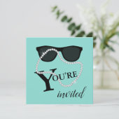 BRIDE Glam Celebrate Diamond Tiara Party Shower Kaart (Staand voorkant)