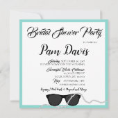 BRIDE Glam Celebrate Diamond Tiara Party Shower Kaart (Achterkant)