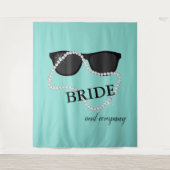 BRIDE & Glam Diamond Foto Prop Tiara Shower Party Wandkleed (Voorkant)