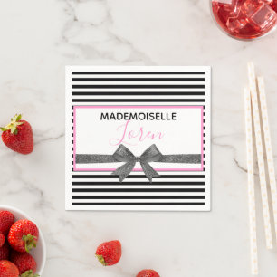 BRIDE Glam Parijse thema Couture Douche Party Servet