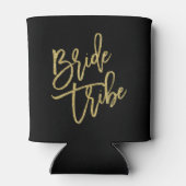 Bride Gold Glitter-script Blikjeskoeler (Achterkant)