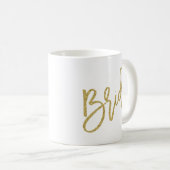 Bride Gold Glitter-script Koffiemok (Voorkant rechts)
