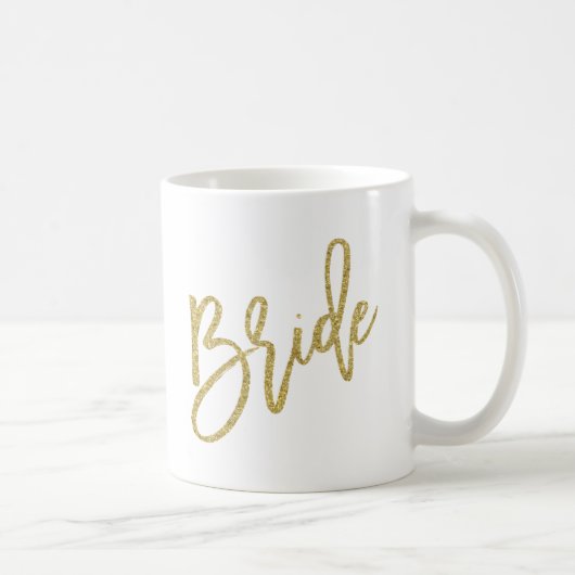Bride Gold Glitter-script Koffiemok (Rechts)