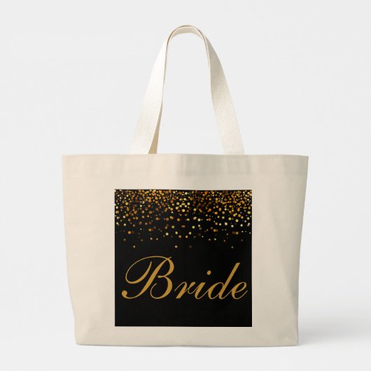 Bride Gold Grote Canvas tas (Achterkant)