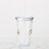 Bride Gold script elegant chic Bachelorette Party Acryl Drinkbeker (Rechts)