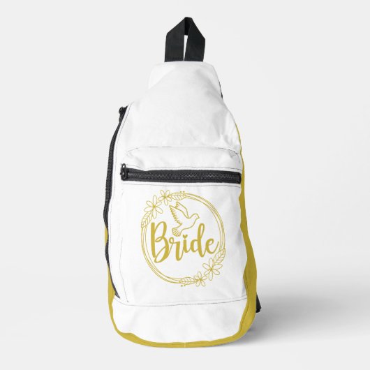 BRIDE Gold White Sling Bag (Voorkant)