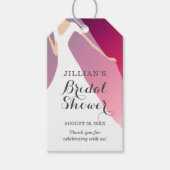 Bride Gown Vrijgezellenfeest Black Cherry Dank u Cadeaulabel (Voorkant)