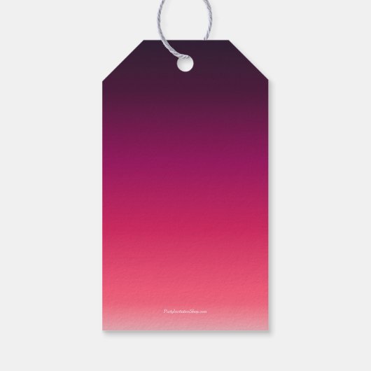 Bride Gown Vrijgezellenfeest Black Cherry Dank u Cadeaulabel (Achterkant)