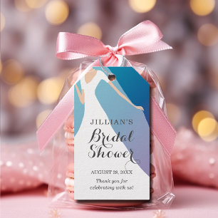Bride Gown Vrijgezellenfeest Blauw Dank u Cadeaulabel